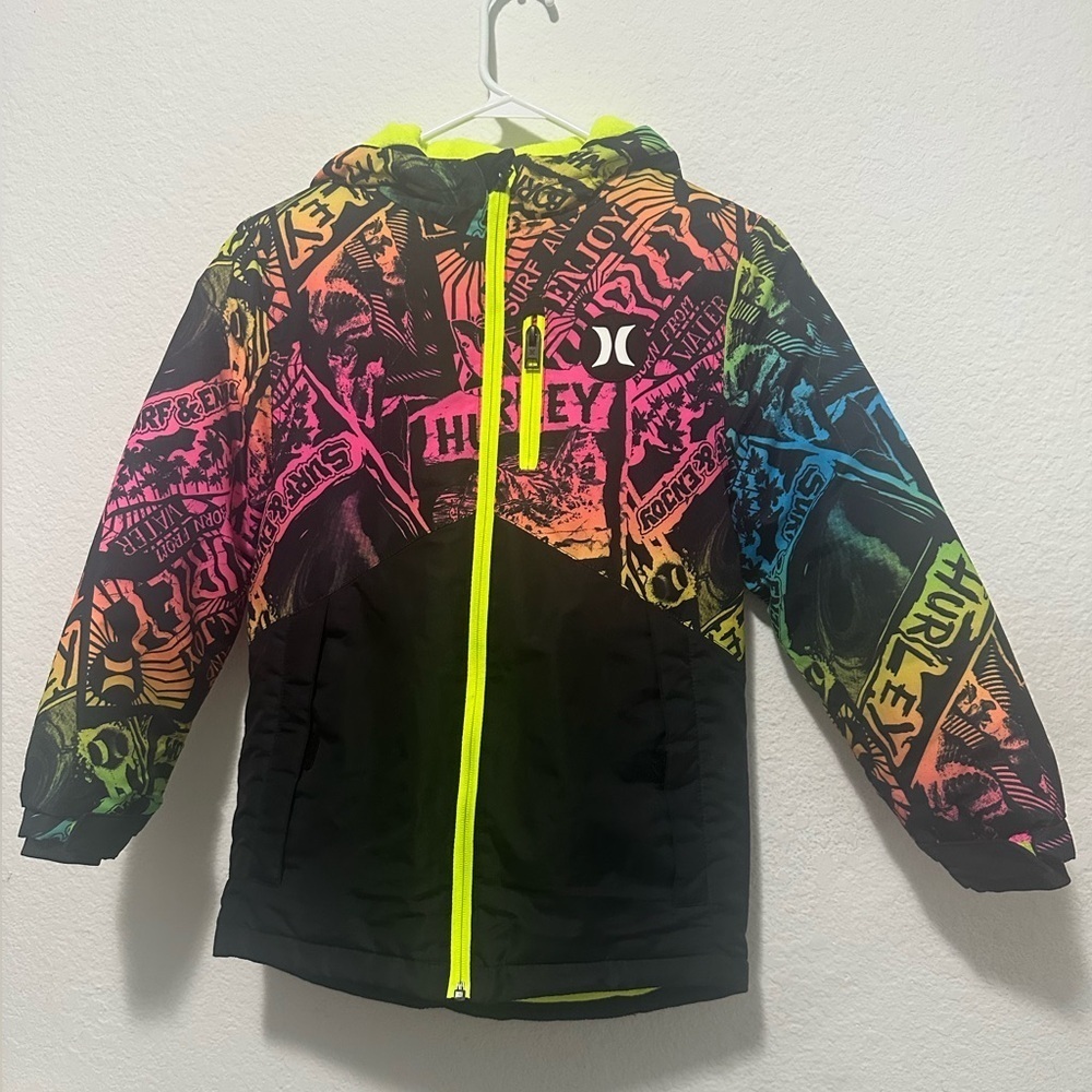 Hurley Multicolor Graphic Hoodie Boys Youth 7/8